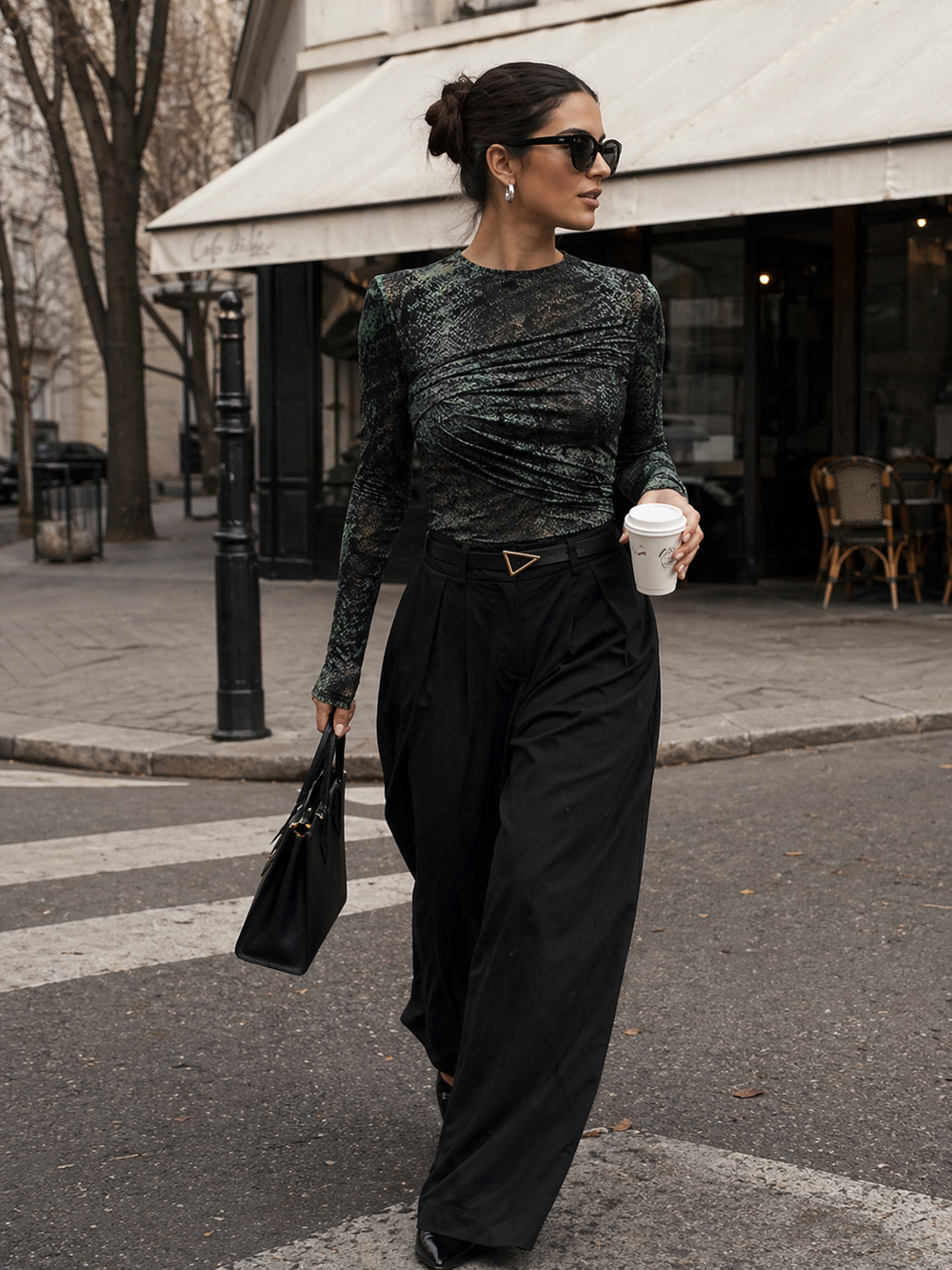 BLUSA ECLIPSE SNAKE – DARK GREEN