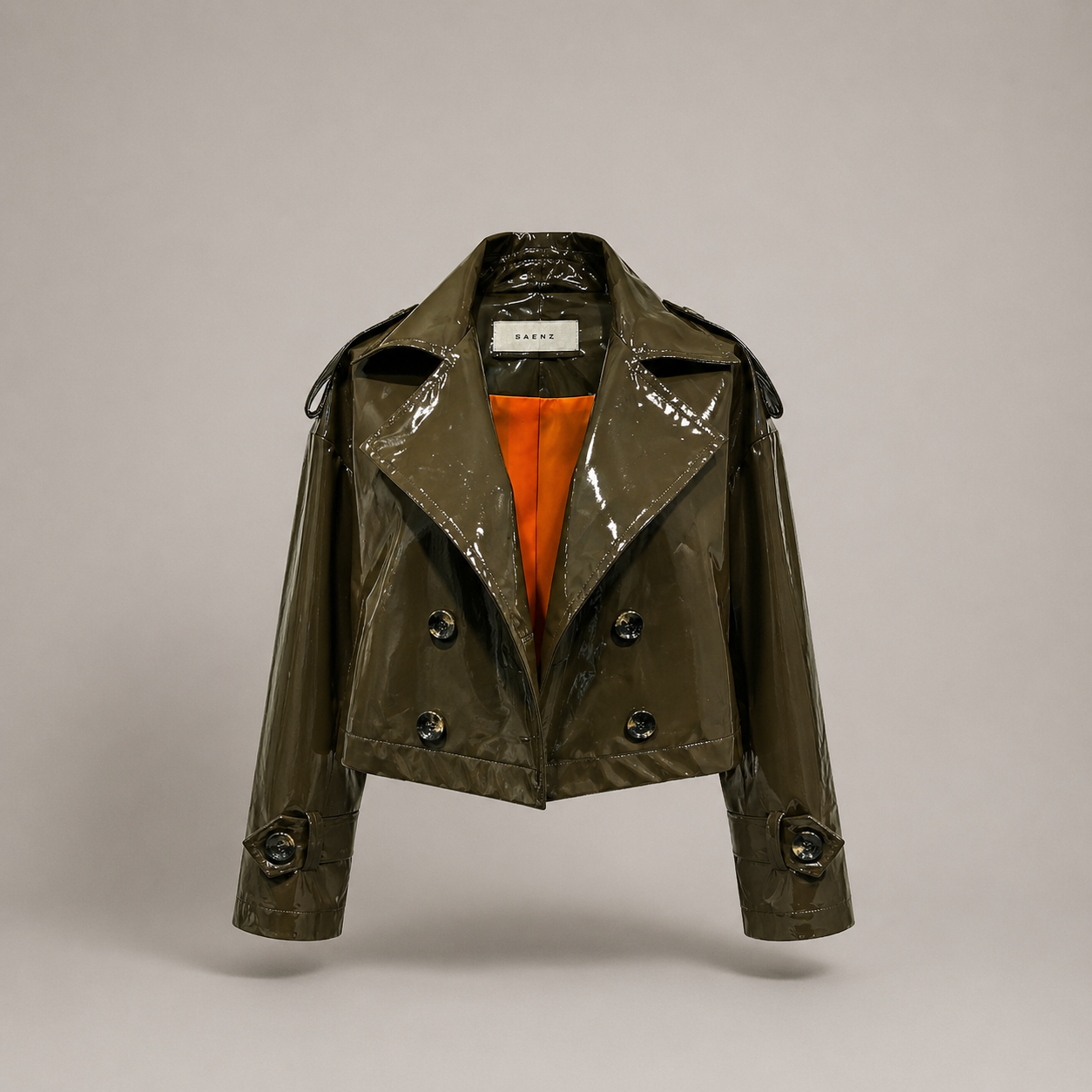 GLOSSY MODULAR TRENCH COAT