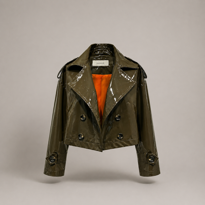 GLOSSY MODULAR TRENCH COAT