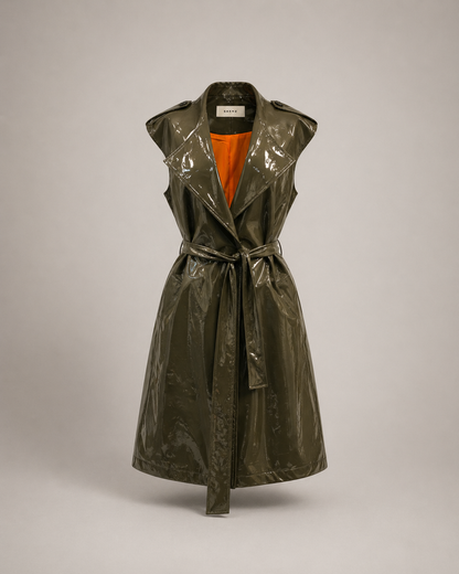 GLOSSY MODULAR TRENCH COAT