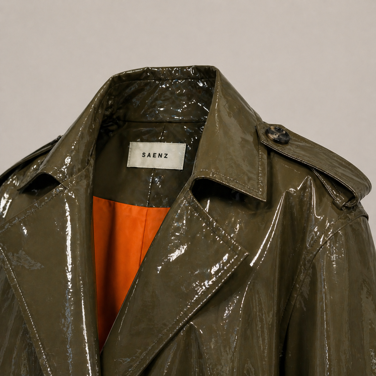 GLOSSY MODULAR TRENCH COAT