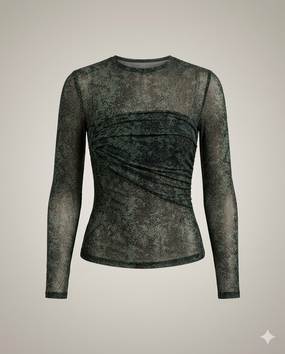 BLUSA ECLIPSE SNAKE – DARK GREEN