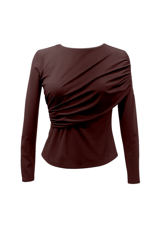 Noir Asimétrica Burdeos