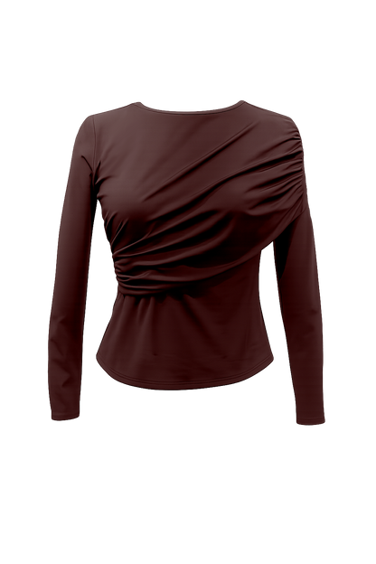 Noir Asimétrica Burdeos