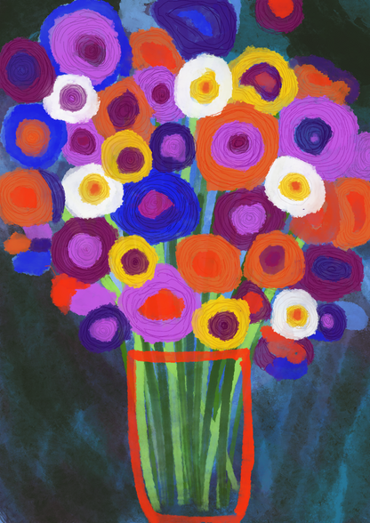 Camiseta oversize cremallera, estampado flores