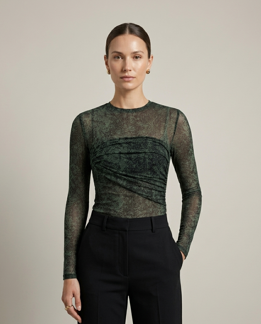 BLUSA ECLIPSE SNAKE – DARK GREEN