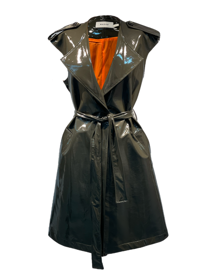 Glossy Trench Coat