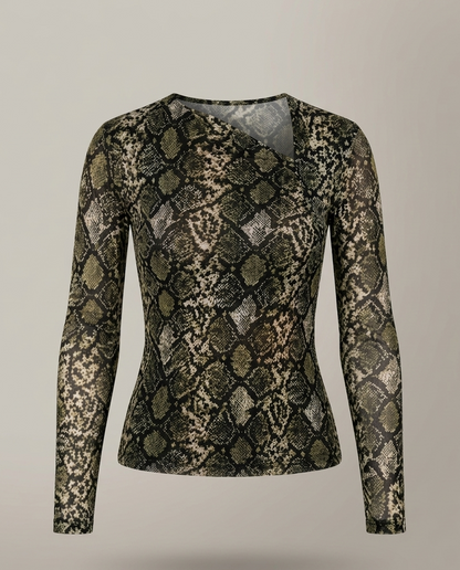 UMBRA MESH TOP - SNAKE PRINT