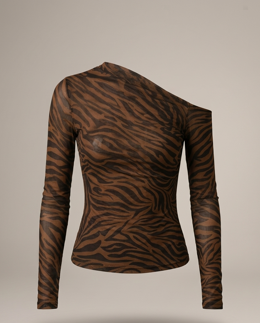 MESH ÓRBITA  CEBRA DRAPE TOP